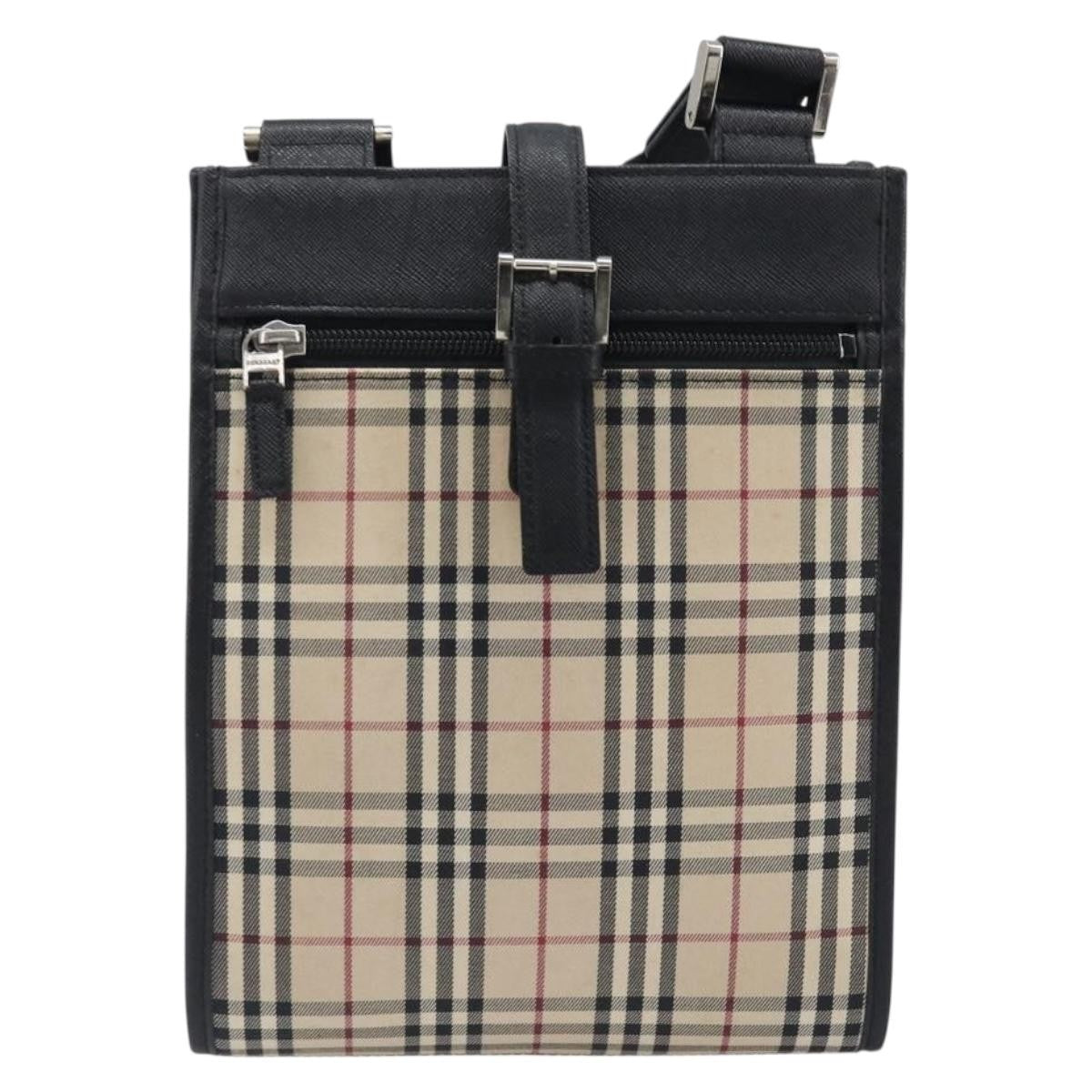 Burberry Nova Check Shoulder Bag Canvas, Beige, Canvas, Shoulder Bag