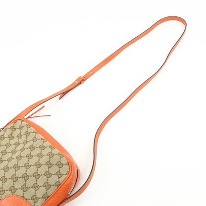 Gucci Bree Disco GG Canvas with Leather, Beige, Canvas, Crossbody Bag