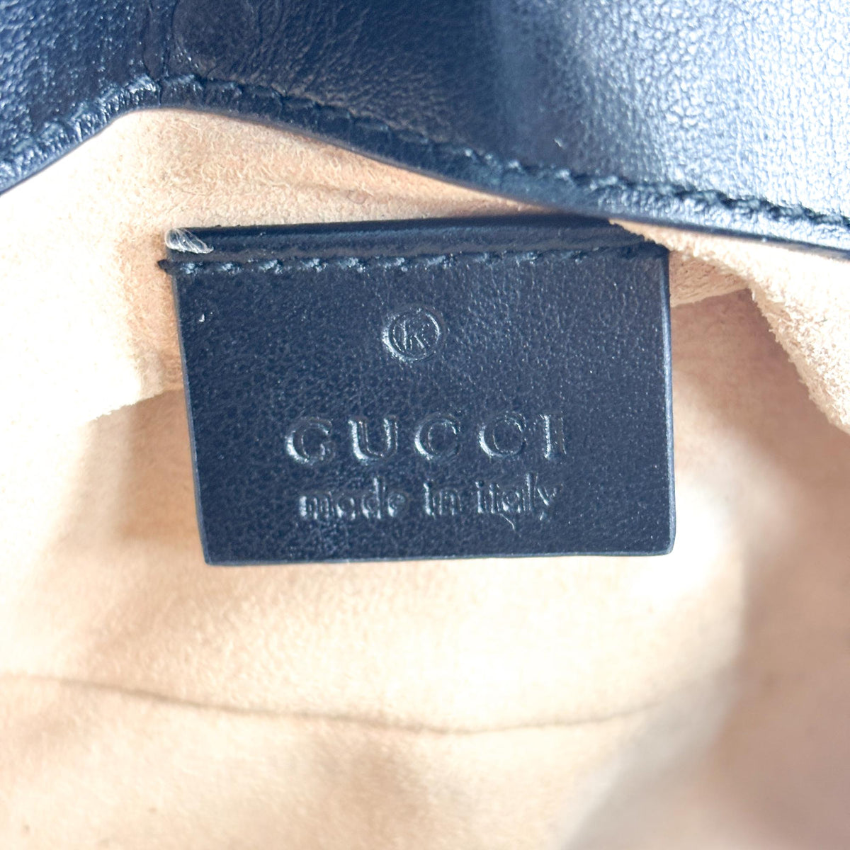 Gucci GG Marmont Flap Matelasse Leather, Black, Calfskin, Handbag