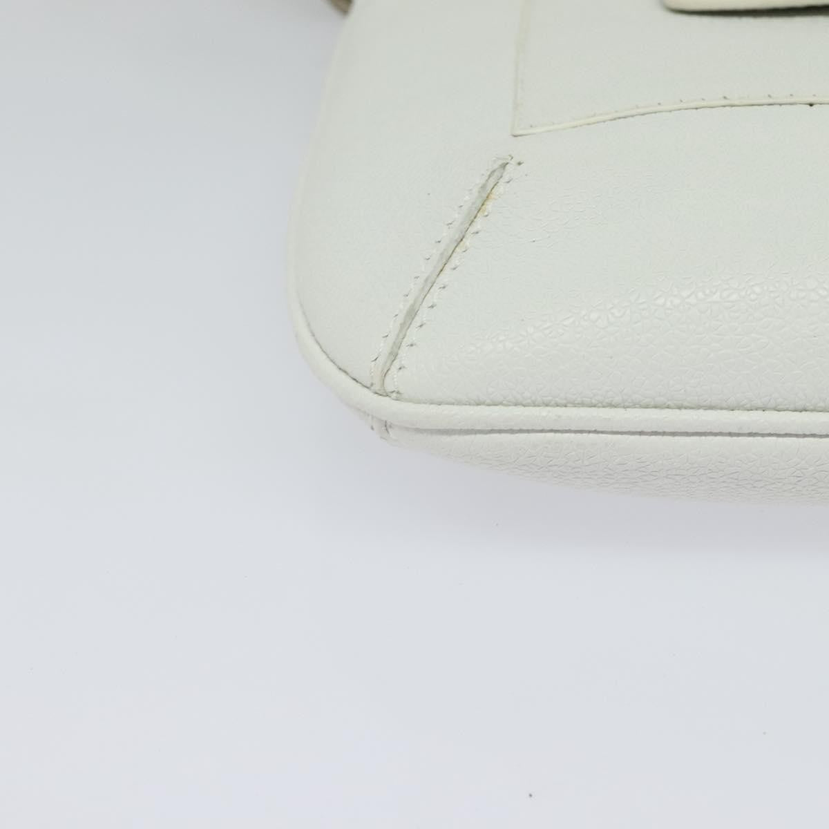 Bvlgari Vintage Leather, White, Leather, Shoulder Bag