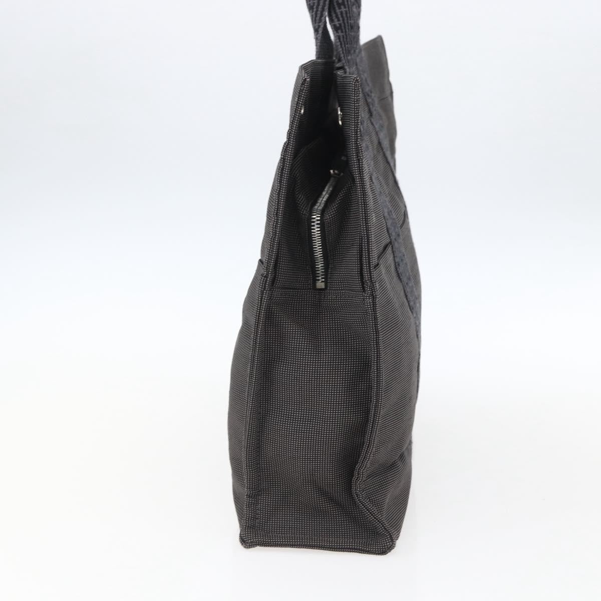 Hermes Fourre-tout Herline Canvas, Gray, Canvas, Tote Bag