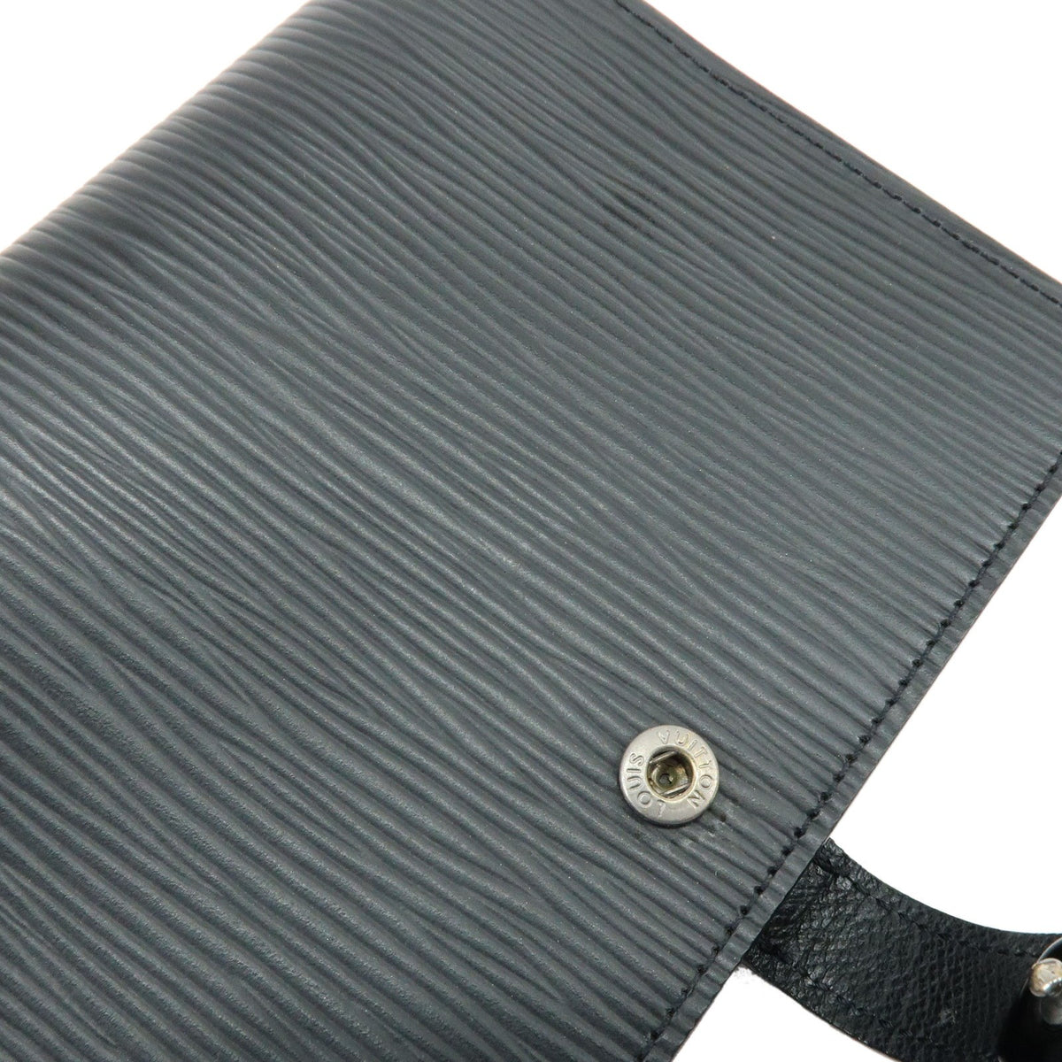 Louis Vuitton Ring Agenda Cover Epi Leather, Black, Leather, Briefcase