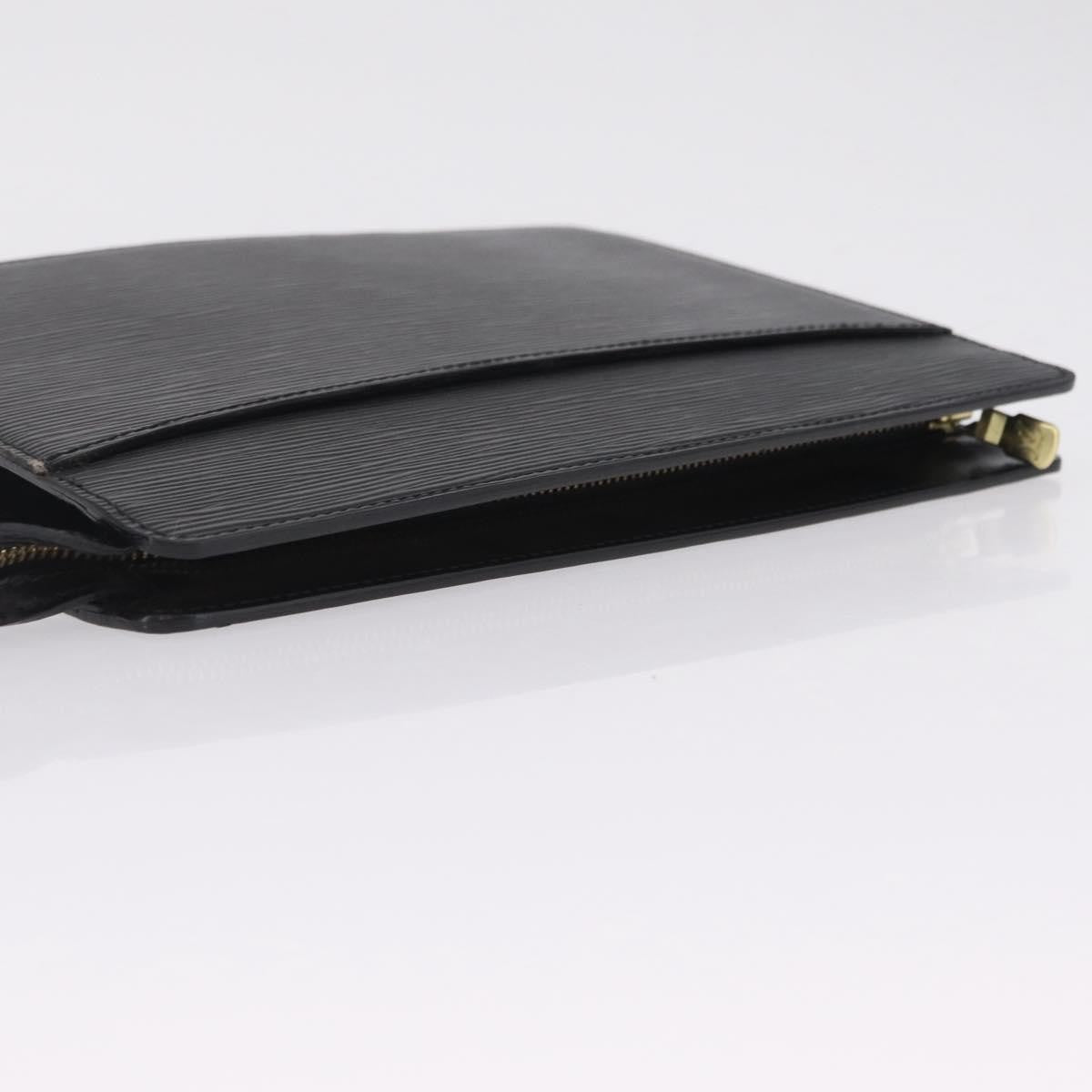 Louis Vuitton Pochette Homme Epi Leather, Black, Leather, Clutch