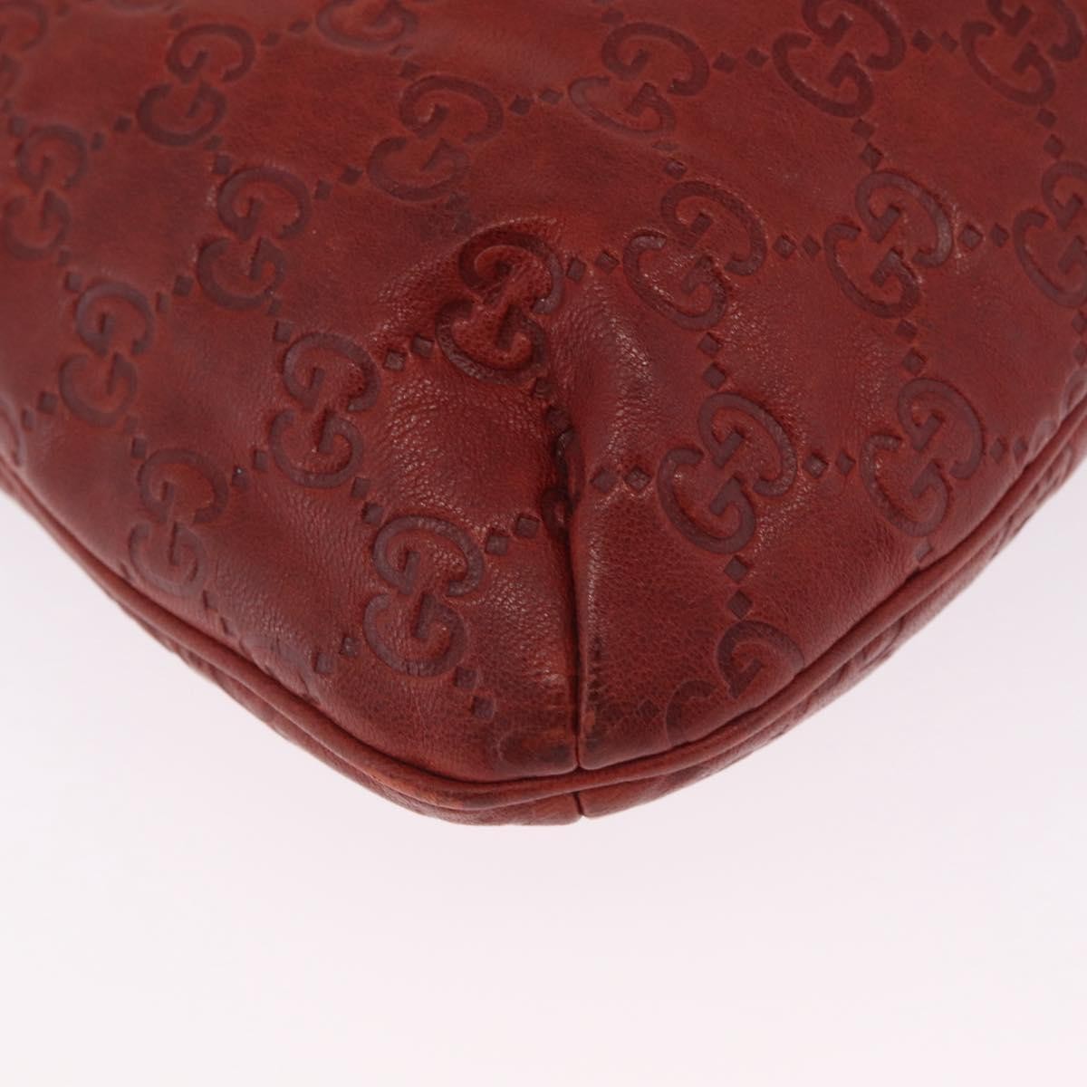 Gucci Trophy GG Canvas with Leather, Red, Canvas, Tote Bag