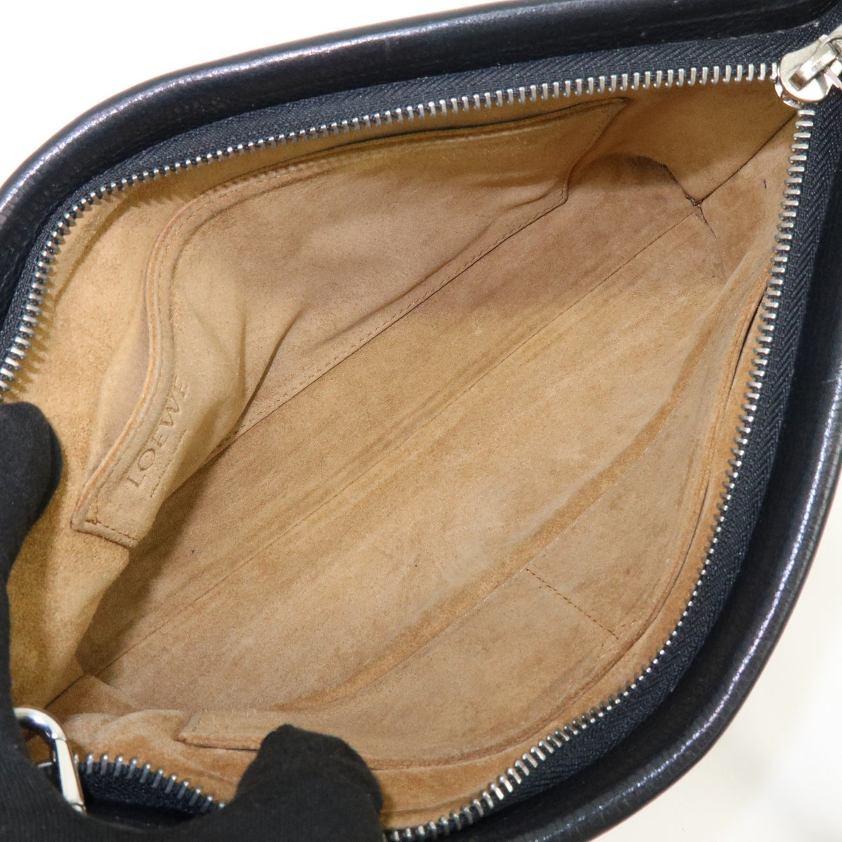 Loewe Missy Leather, Black, Leather, Handbag