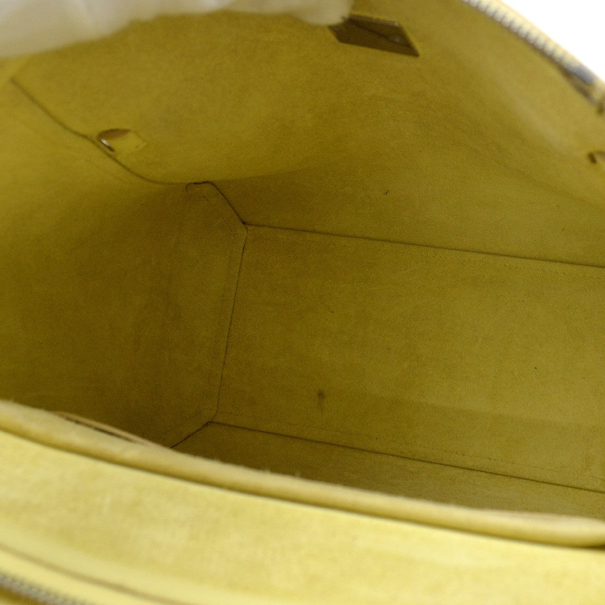 Celine Belt Leather, Yellow, Leather, Handbag