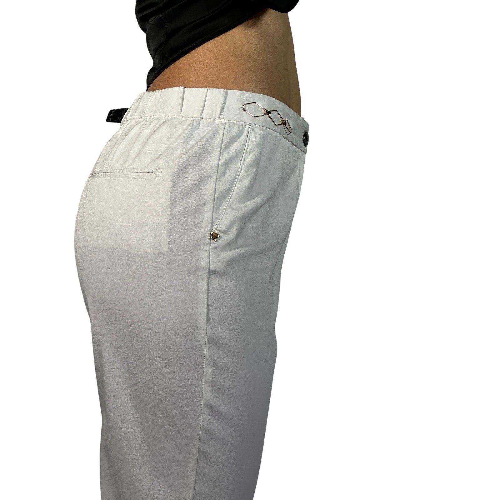 White Sand Kick Flare Pants