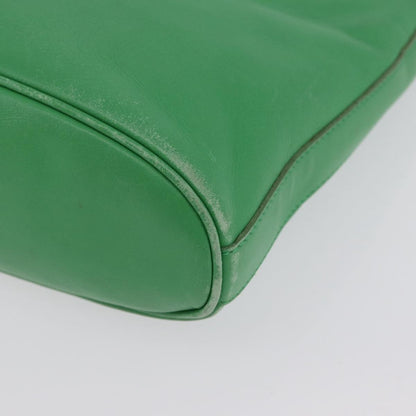Celine Vintage Leather, Green, Leather, Shoulder Bag