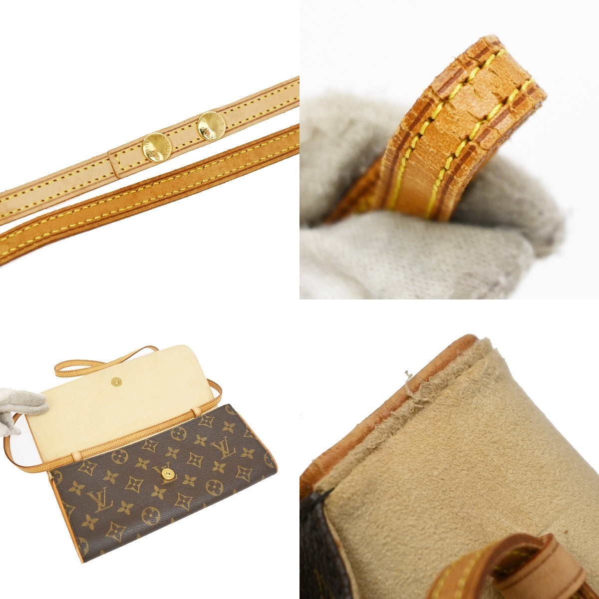 Louis Vuitton Twin Monogram Canvas, Brown, Canvas, Clutch