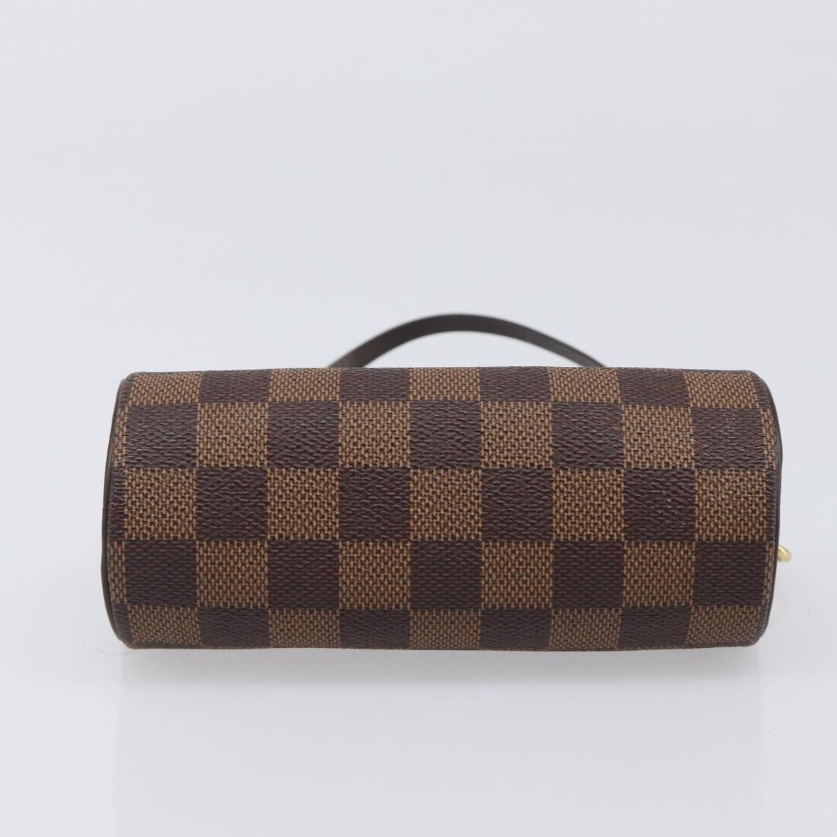 Louis Vuitton Papillon Pochette Damier Ebene, Brown, Canvas, Clutch