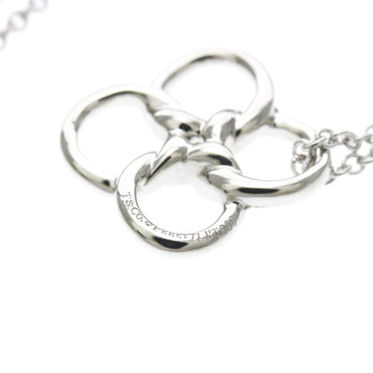 Tiffany & Co. Elsa Peretti Quadrifoglio Pendant Platinum, Silver, Platinum, Necklace