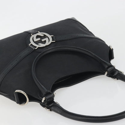 Gucci Reins Web Canvas, Black, Canvas, Shoulder Bag