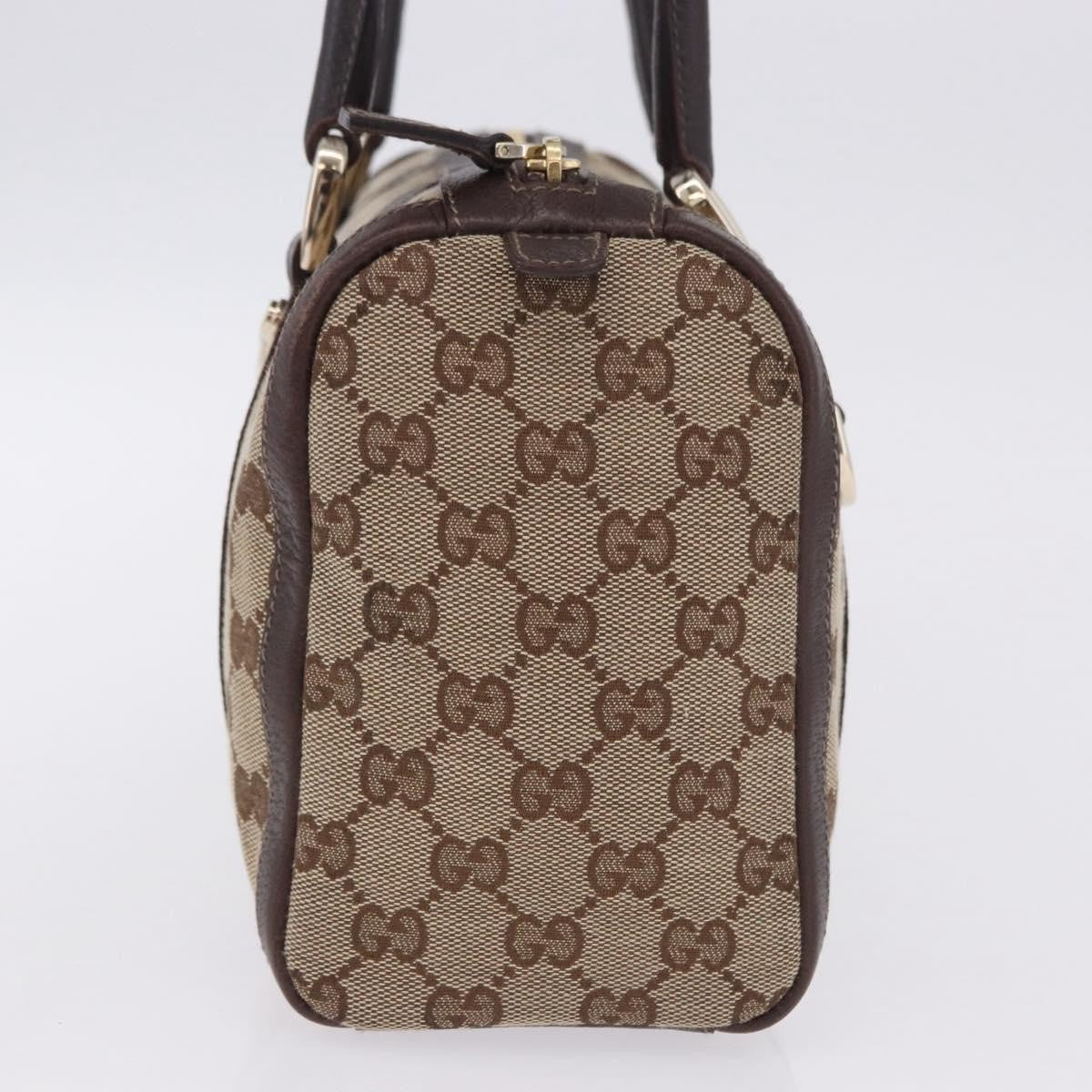 Gucci Abbey Boston Canvas, Beige, Canvas, Shoulder Bag