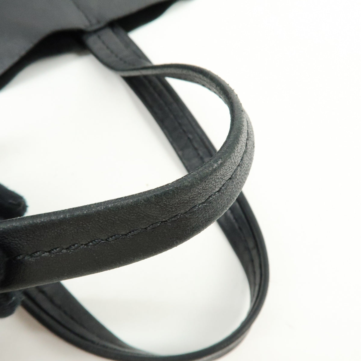 Celine Vertical Cabas Leather, Black, Leather, Tote Bag