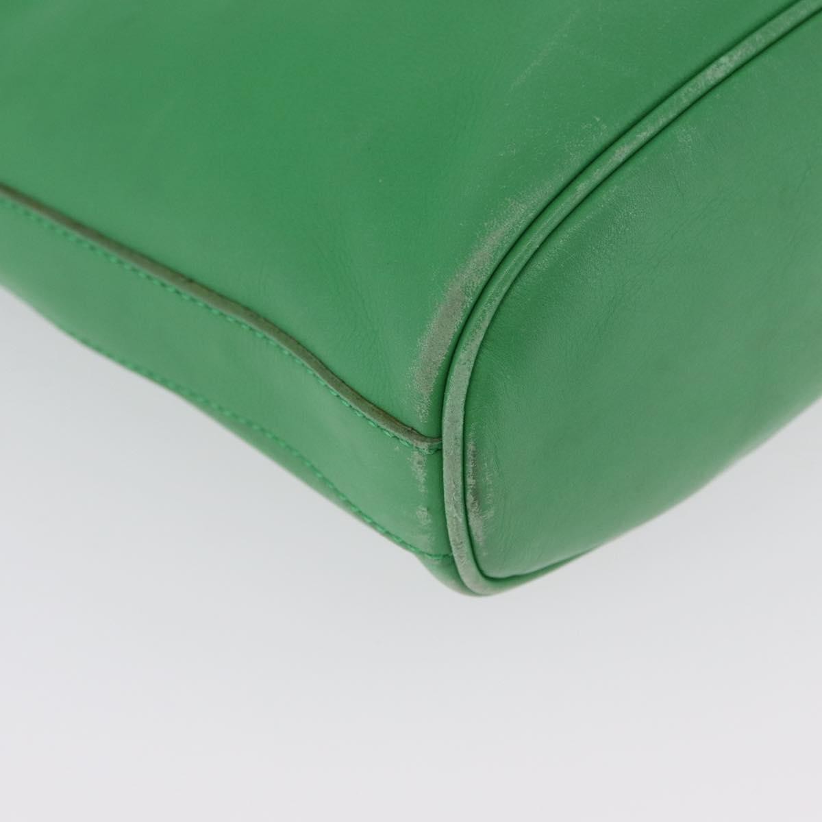 Celine Vintage Leather, Green, Leather, Shoulder Bag