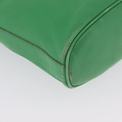 Celine Vintage Leather, Green, Leather, Shoulder Bag