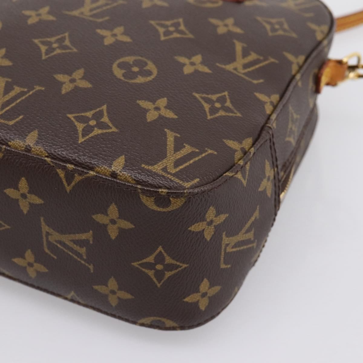 Louis Vuitton Spontini Monogram Canvas, Brown, Canvas, Handbag