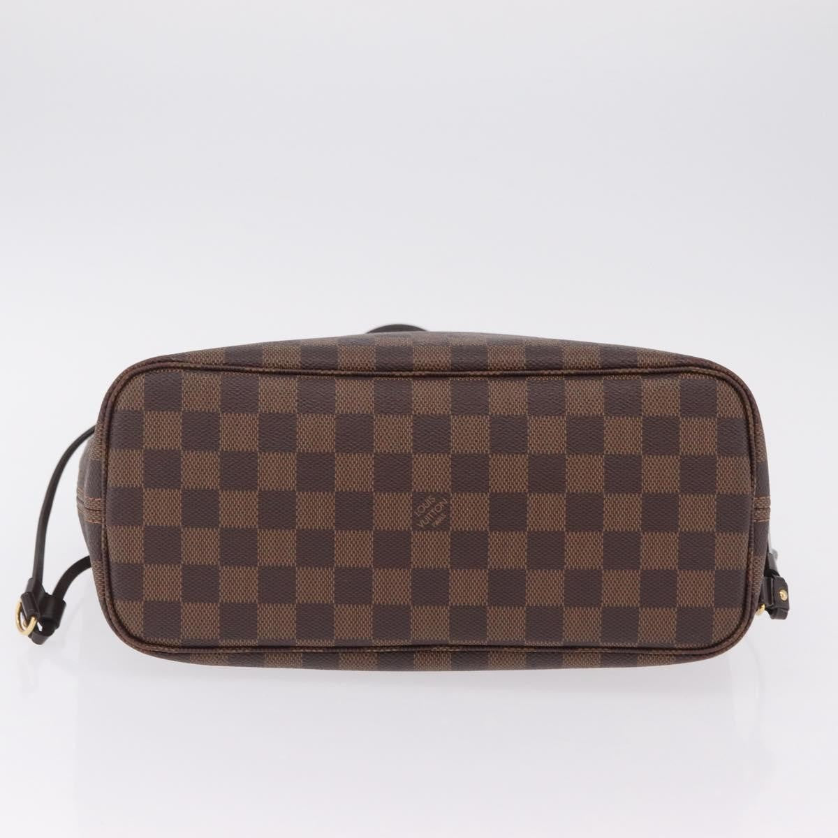 Louis Vuitton Neverfull Damier, Brown, Canvas, Tote Bag