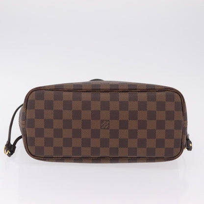Louis Vuitton Neverfull Damier, Brown, Canvas, Tote Bag