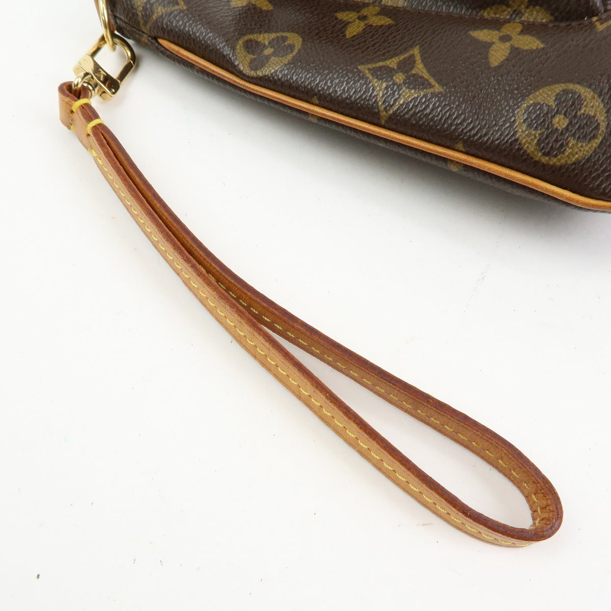 Louis Vuitton Partition Wristlet Clutch Monogram Canvas, Brown, Canvas, Clutch