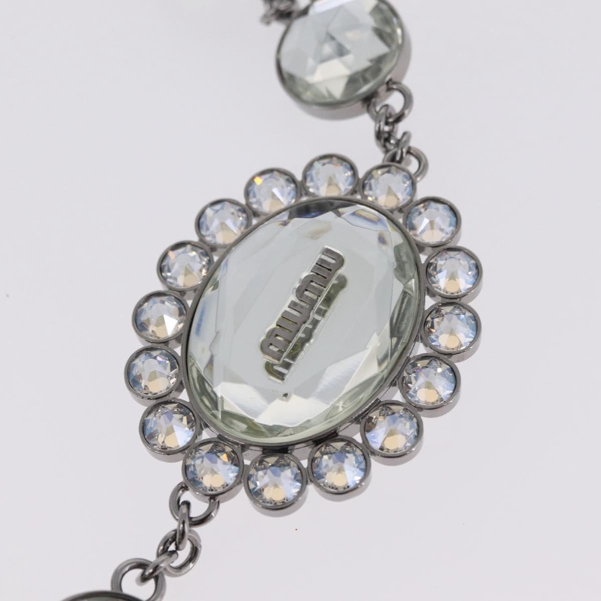 Miu Miu Crystal Clutch Matelasse Leather, Silver, Leather, Clutch