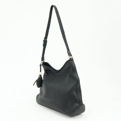 Gucci Marrakech Hobo Leather, Black, Leather, Shoulder Bag