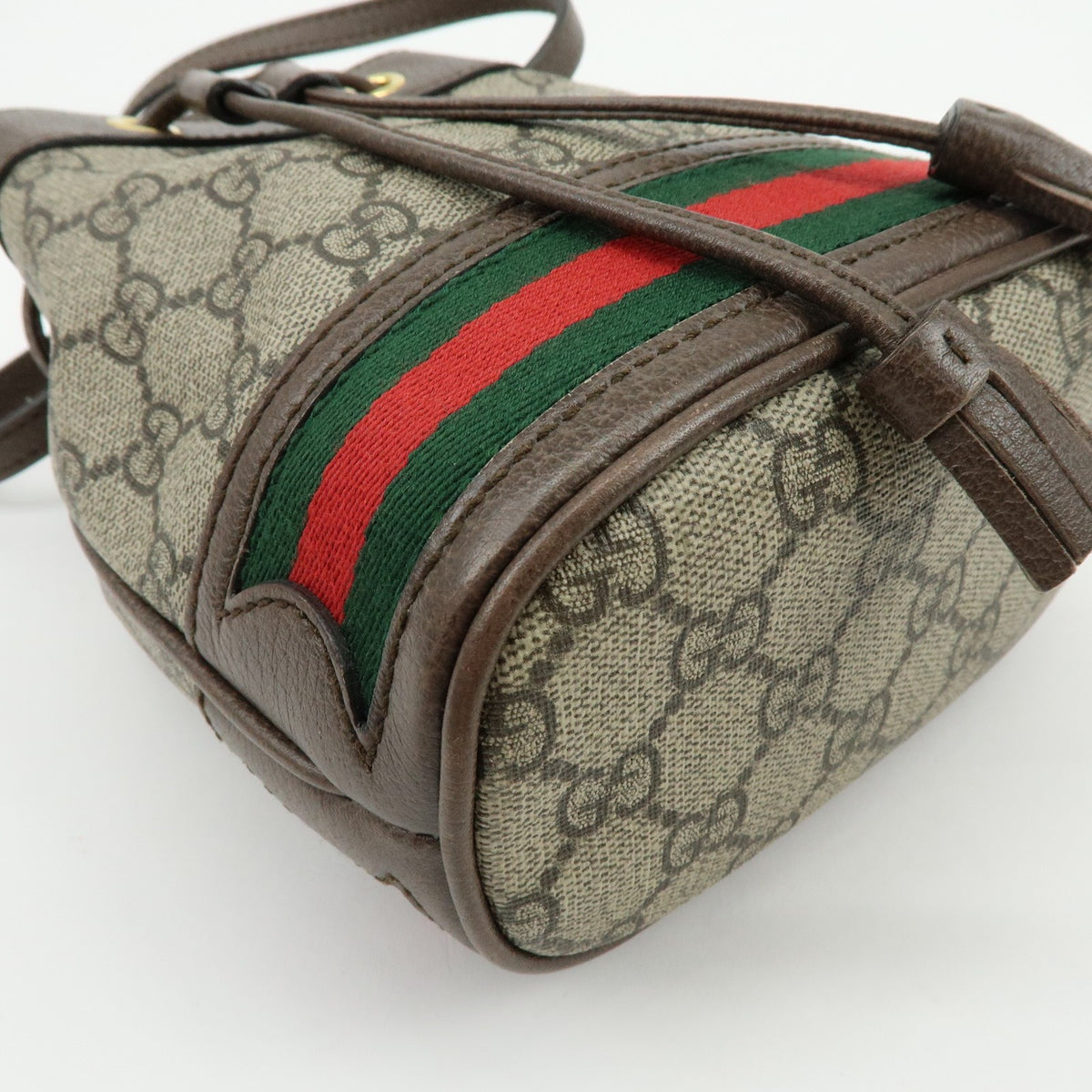 Gucci Ophidia Bucket GG Coated Canvas, Beige, Canvas, Handbag