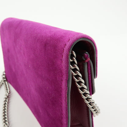 Gucci Dionysus Velvet, Purple, Velvet, Handbag