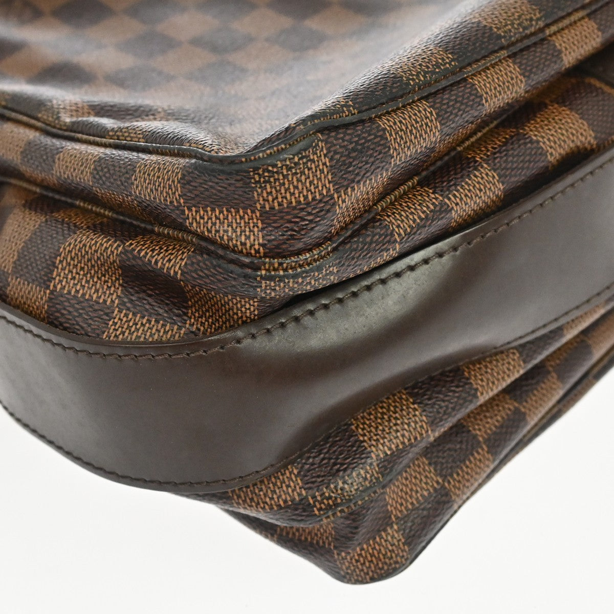 Louis Vuitton Naviglio Damier, Brown, Canvas, Handbag