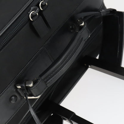 Prada Trolley Rolling Luggage Tessuto and Saffiano Leather, Black, Nylon, Travel Bag
