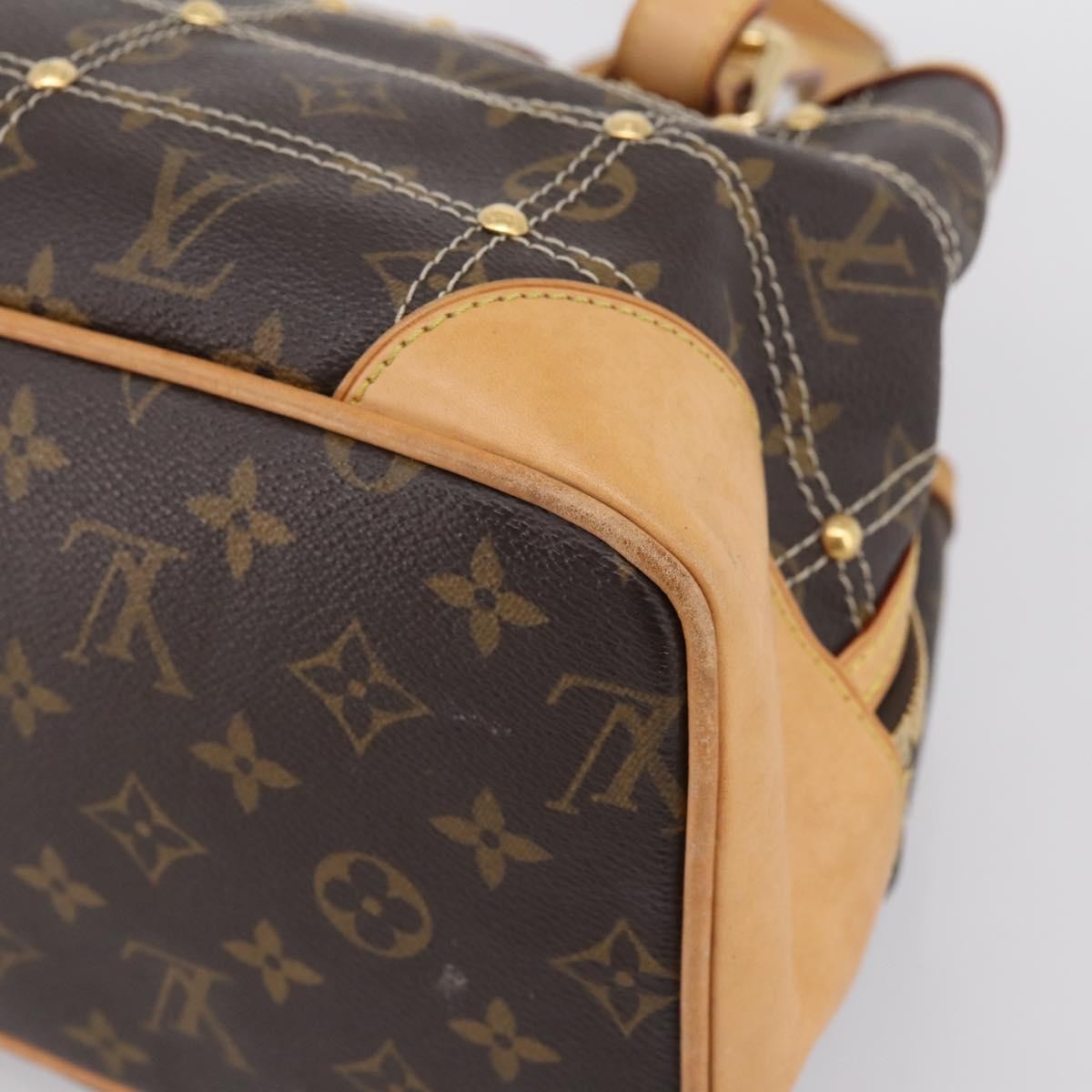 Louis Vuitton Riveting Monogram Canvas, Brown, Canvas, Shoulder Bag