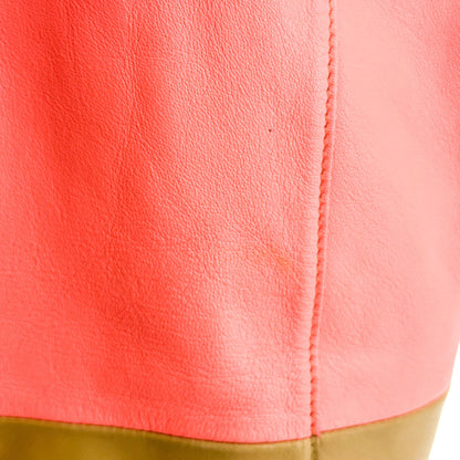Celine Vertical Bi-Cabas Leather, Pink, Leather, Tote Bag