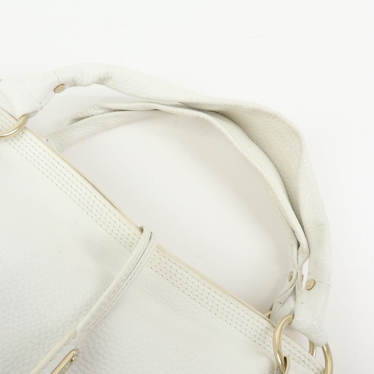 Celine Bittersweet Leather, White, Leather, Handbag