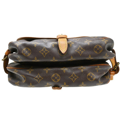 Louis Vuitton Saumur Canvas, Brown, Canvas, Shoulder Bag