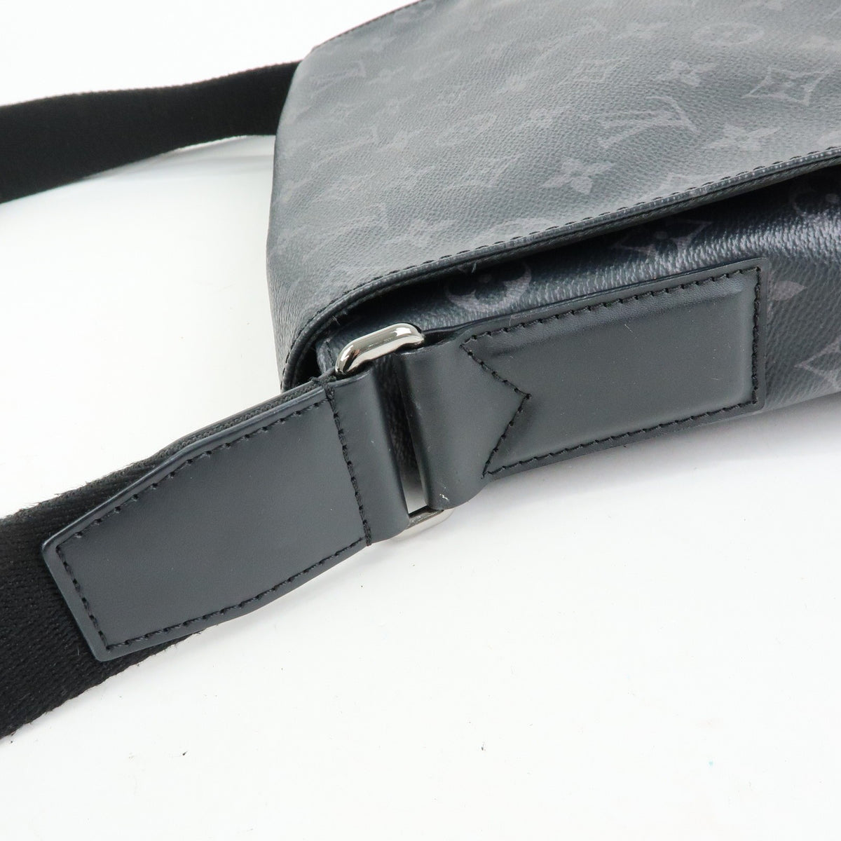 Louis Vuitton District Messenger Monogram Eclipse Canvas, Gray, Canvas, Handbag