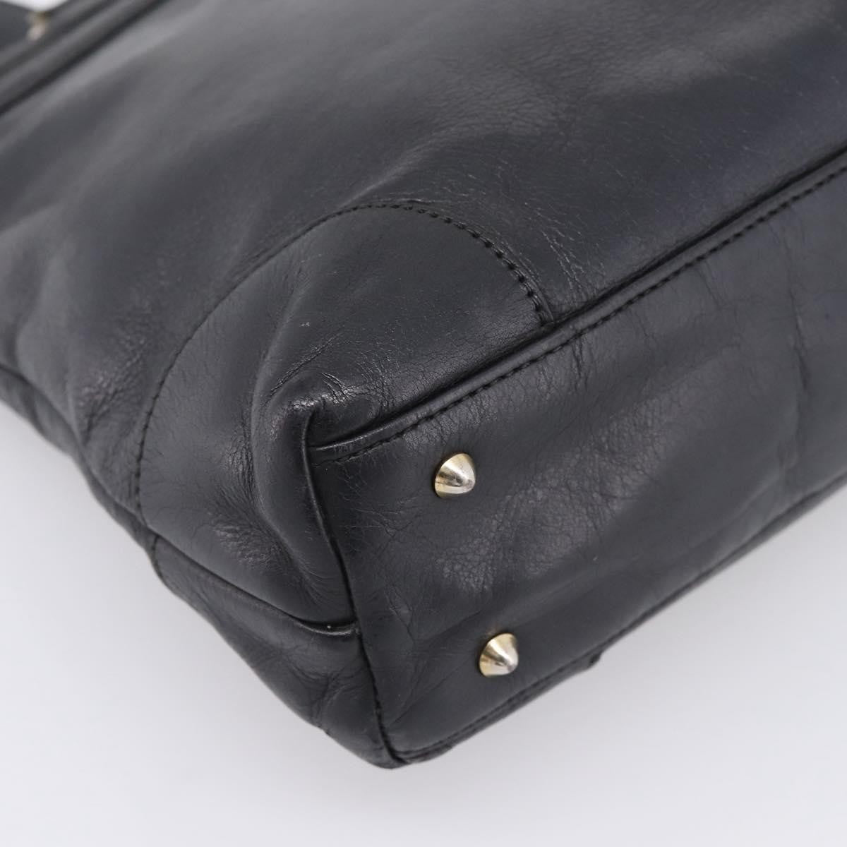 Celine Tote Leather, Black, Leather, Tote Bag