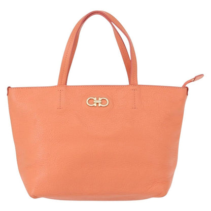 Salvatore Ferragamo Gancini Leather, Pink, Leather, Handbag