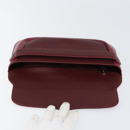 Cartier Must de Cartier Clutch Leather, Burgundy, Leather, Clutch
