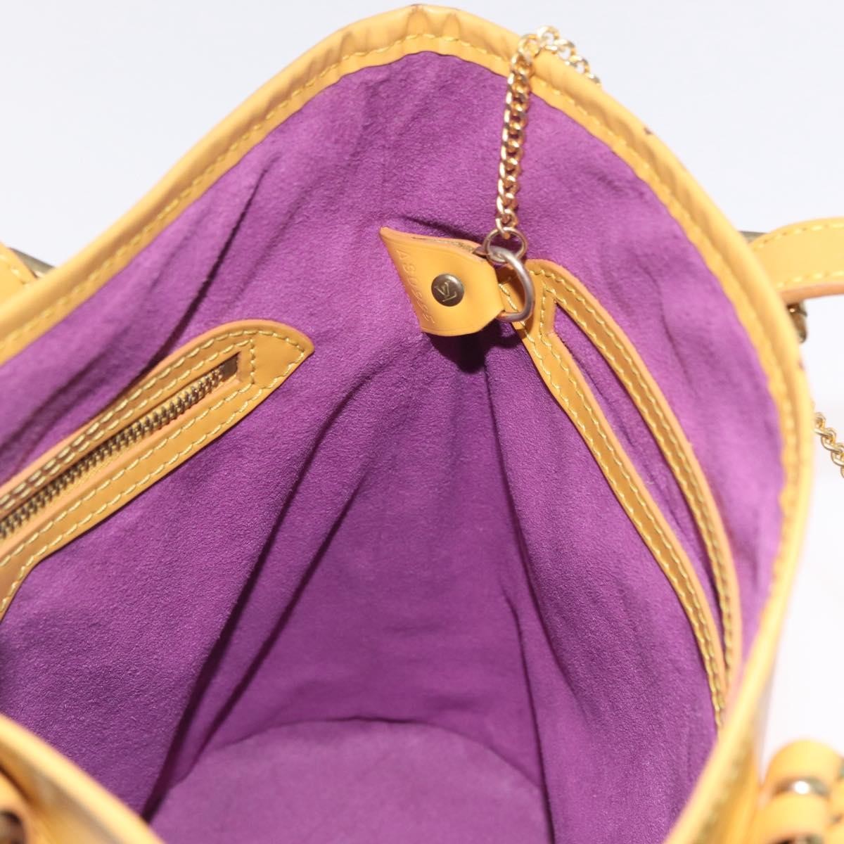 Louis Vuitton Petit Bucket Epi Leather, Yellow, Leather, Handbag