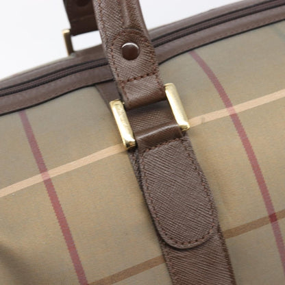 Burberry Nova check boston Canvas, Beige, Canvas, Handbag