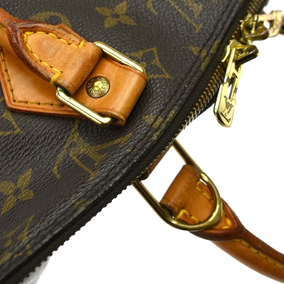 Louis Vuitton Alma Monogram Canvas, Brown, Canvas, Handbag