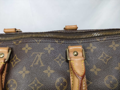 Louis Vuitton Keepall Monogram, Brown, Canvas, Travel Bag