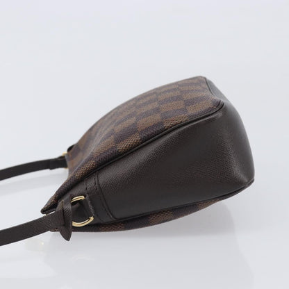 Louis Vuitton Trousse Make Up Damier, Brown, Canvas, Clutch