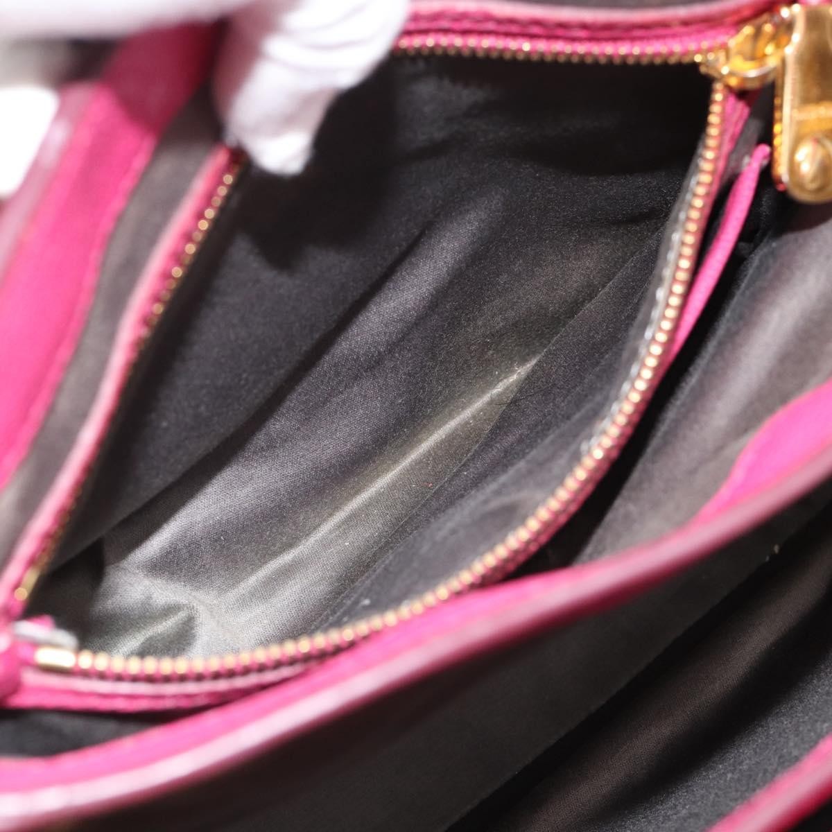 Miu Miu Madras Convertible Lock Leather, Pink, Leather, Tote Bag