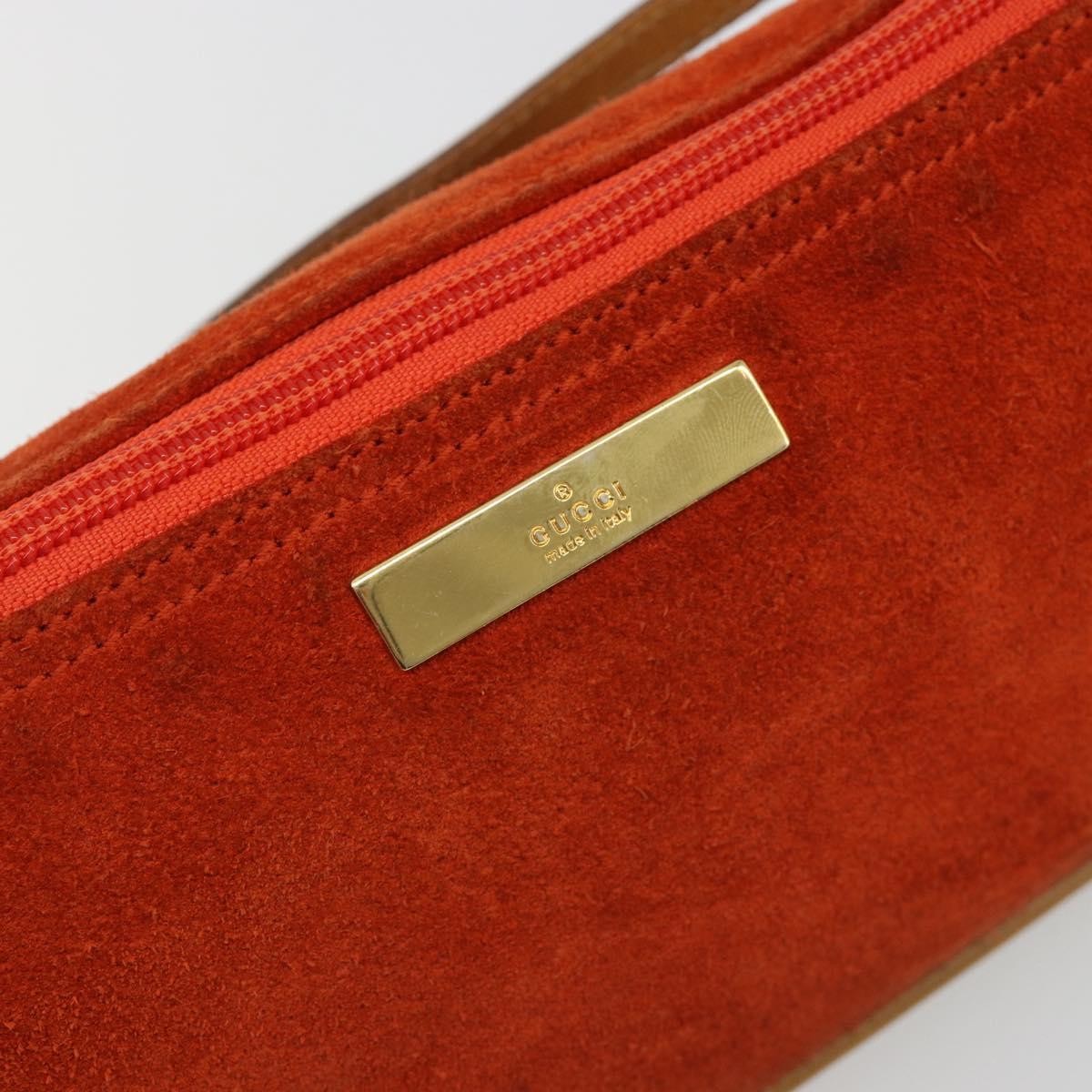 Gucci Vintage Suede, Orange, Suede, Clutch