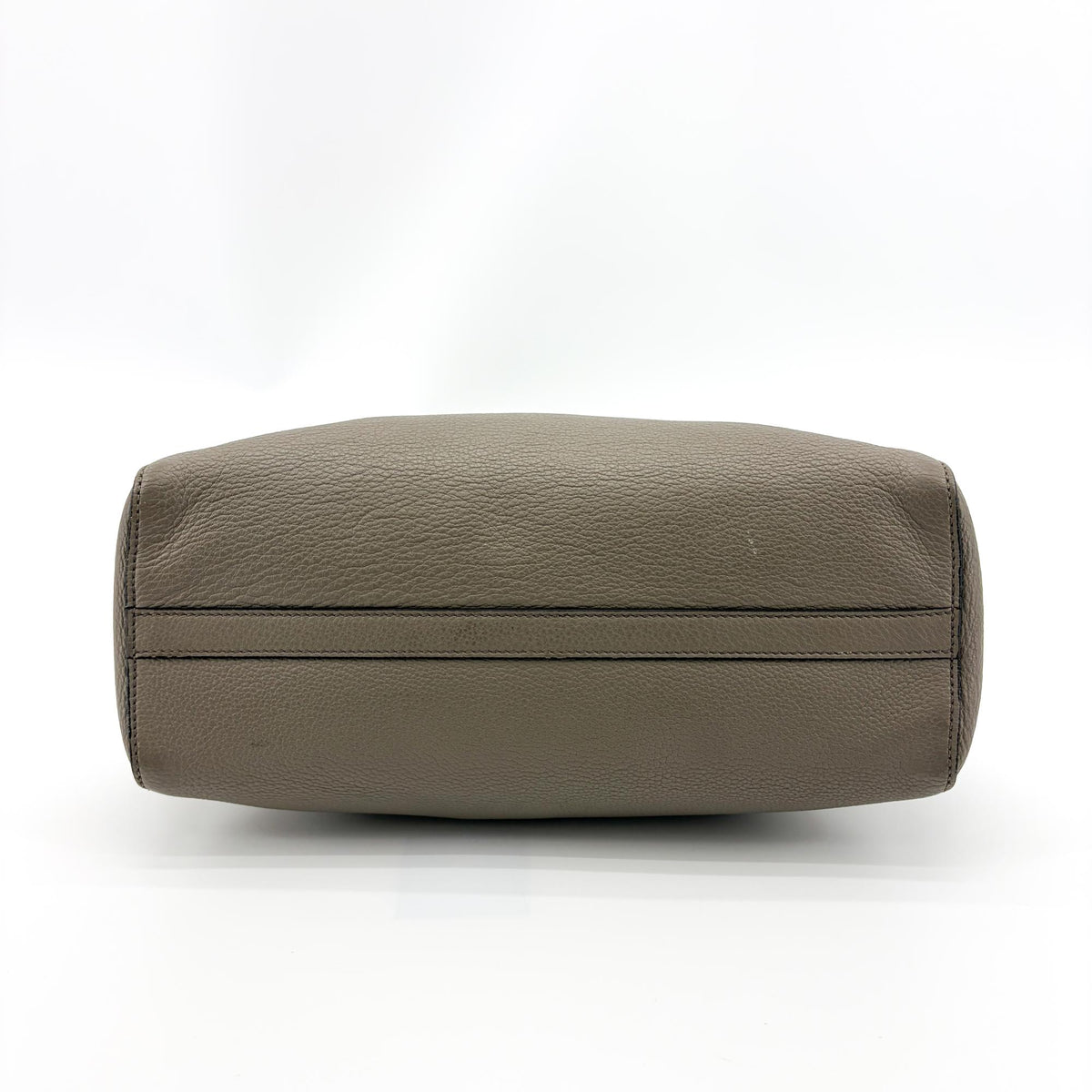 Prada Shoulder Bag Leather, Gray, Calfskin, Shoulder Bag
