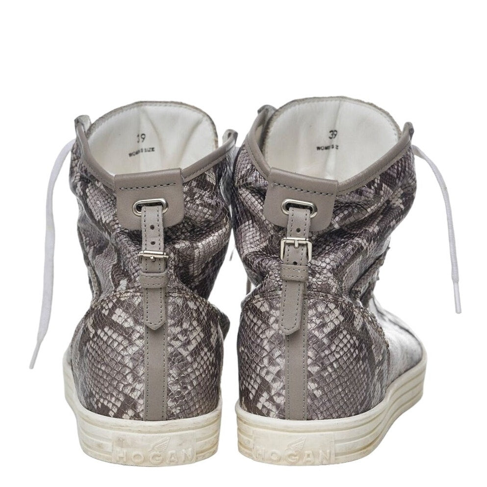 Hogan Sneakers 8.5 US Gray Snakeskin
