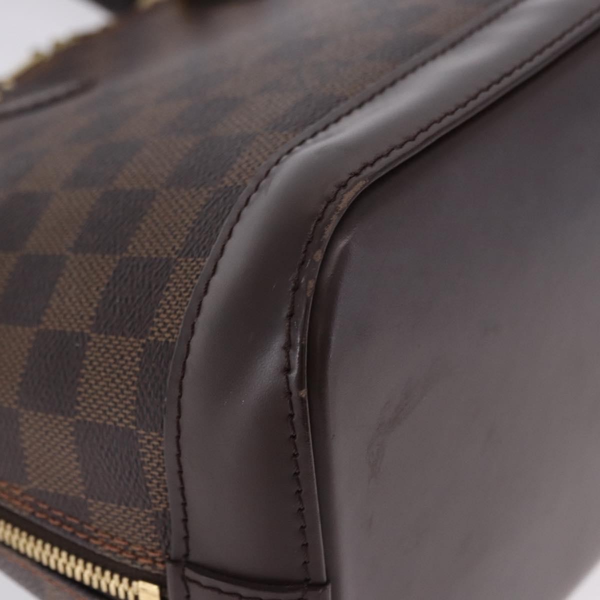 Louis Vuitton Alma Damier, Brown, Canvas, Handbag