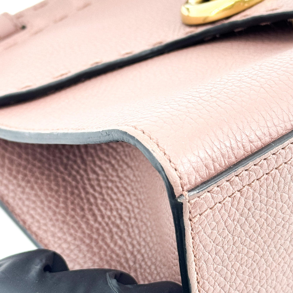 Gucci GG Marmont Top Handle Leather, Pink, Leather, Handbag