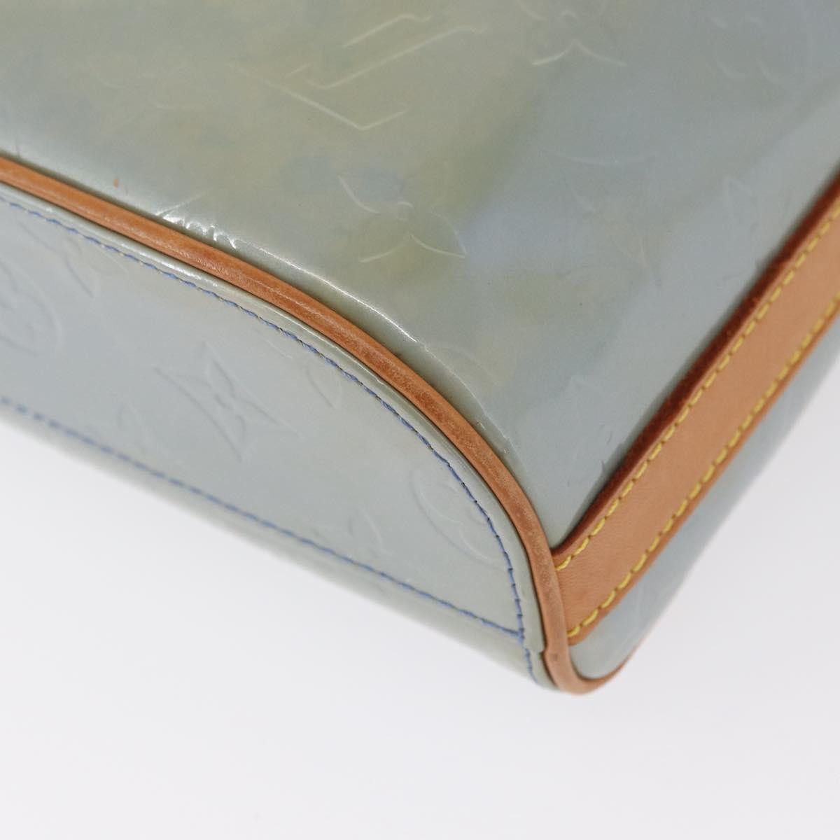 Louis Vuitton Sullivan Monogram Vernis, Blue, Patent Leather, Shoulder Bag
